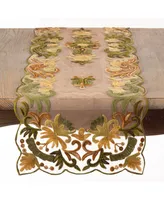 Saro Lifestyle Embroidered Flourishes Table Runner