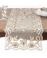 Saro Lifestyle Hand-Beaded Table Runner