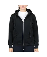 Galaxy By Harvic Women's Fleece-Lined Zip Hoodie