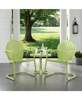 Crosley Griffith 3 Piece Metal Outdoor Conversation Seating Set