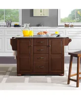 Crosley Eleanor Stainless Steel Top Kitchen Island