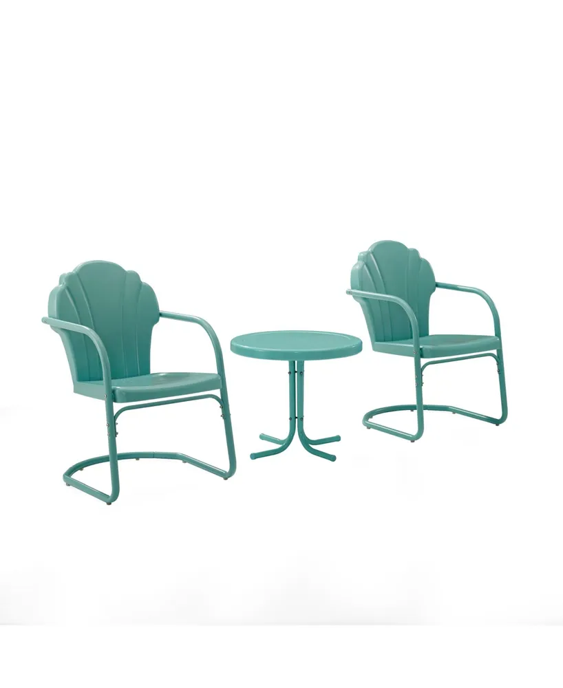 Crosley Tulip 3 Piece Metal Conversation Seating Set