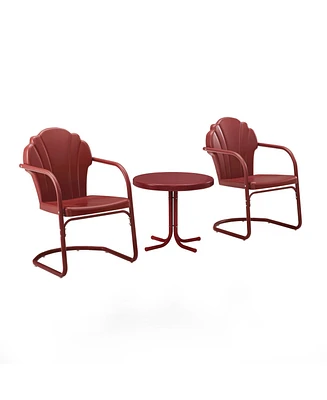 Crosley Tulip 3 Piece Metal Conversation Seating Set