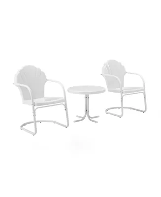 Crosley Tulip 3 Piece Metal Conversation Seating Set
