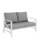 Crosley Kaplan Loveseat With Cushion Covers