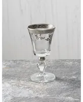 Classic Touch Set of 6 Liquor Glasses with Design