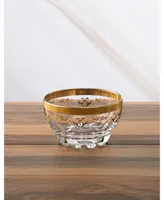 Classic Touch Set of 6 Dessert Bowls with Rich Design