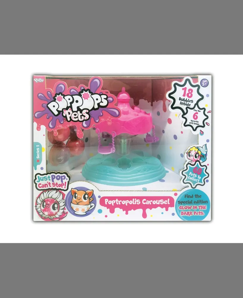Yulu Pop Pops Pets Poptropolis Carousel - 18 Bubbles Inside