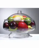 Prodyne Salad On Ice With Dome Lid Acrylic Salad Bowl and Servers