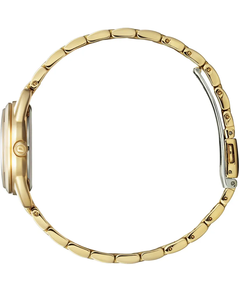 Drive From Citizen Eco-Drive Women's Gold-Tone Stainless Steel Bracelet Watch 27mm