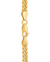 Cuban Link 22" Chain Necklace Sterling Silver or 18k Gold-Plated Over