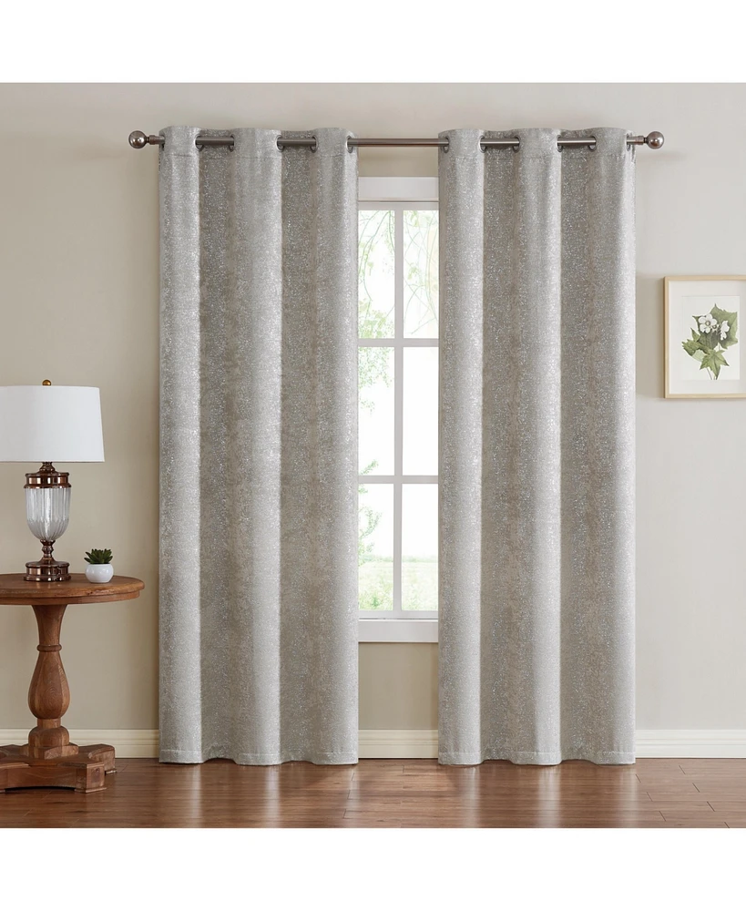 Dainty Home Artistic Blackout Window Panel Pair, 76" x 84"