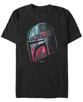 Star Wars Men's Mandalorian Helmet Reflection T-shirt