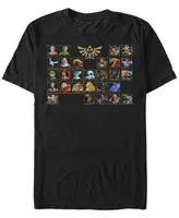 Fifth Sun Men's Legend of Zelda Ocarina Time Periodic Short Sleeve T- shirt