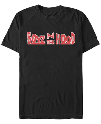 Fifth Sun Boys N The Hood Men's Red Movie Logo White Outline Short Sleeve T- shirt