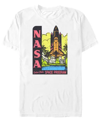 Fifth Sun Nasa Men's Tropical Rocket Space Program Short Sleeve T- shirt