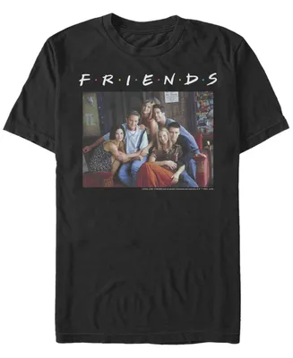 Fifth Sun Friends Men's Central Perk Couch Group Portrait Short Sleeve T-Shirt