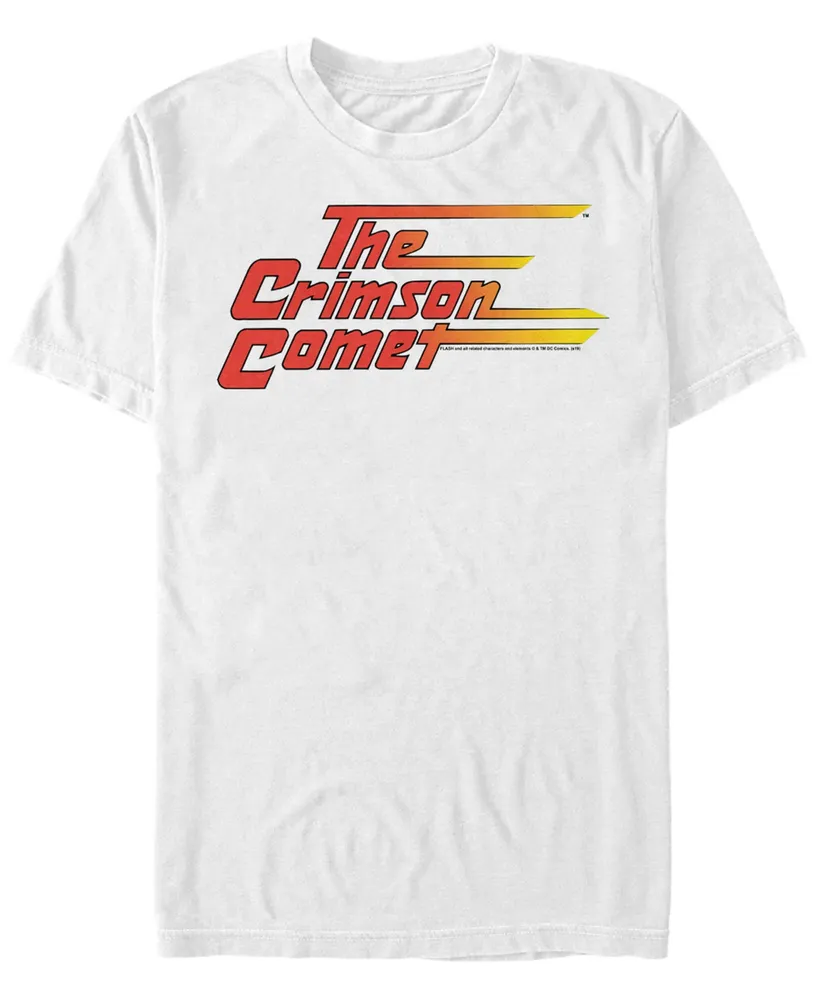 Fifth Sun Dc Men's Flash The Crimson Comet Logo Short Sleeve T-Shirt