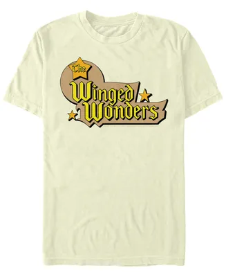Fifth Sun Dc Men's The Winged Wonders Text Logo Short Sleeve T-Shirt