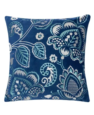 Homey Cozy Eva Embroidery Square Decorative Throw Pillow