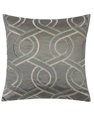 Homey Cozy Zion Embroidery Square Decorative Throw Pillow
