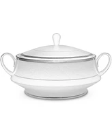 Noritake Regina Platinum Covered Vegetable Bowl, 48 Oz.