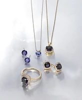 3-Pc. Set Onyx & Diamond Accent Pendant Necklace, Ring and Stud Earrings 14k Gold-Plated Sterling Silver (Also Available Silver)