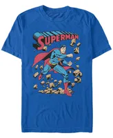 Fifth Sun Dc Men's Superman Rock Punch Short Sleeve T-Shirt