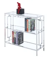 Convenience Concepts Town Square Chrome 3 Tier Bookcase