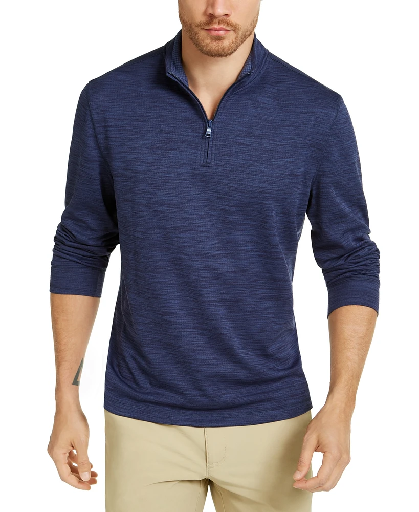 Club Room Men's Quarter-Zip Tech Sweatshirt, Created for Macy's