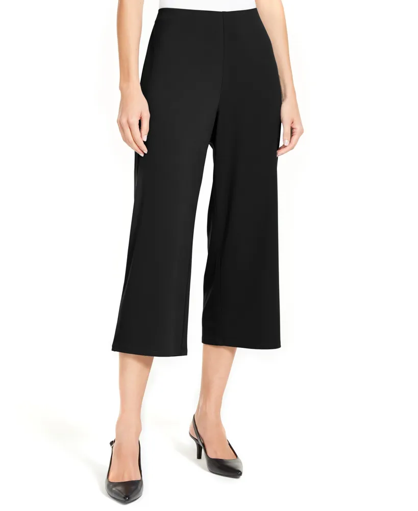Alfani Women's Wide-Leg Pull-On Knit Pants, Created for Macy's - Macy's