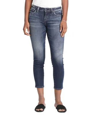 Silver Jeans Co. Banning Skinny Faded Mid Rise Crop