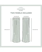 Exclusive Home Sateen Twill Woven Blackout Grommet Top Curtain Panel Pair, 52" x 108"