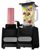 Ovente Robust Professional Blender with Bpa Free 50Oz Blender Jar, Travel Mug and Tamper