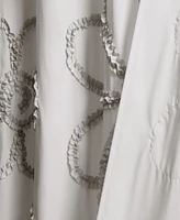 Lush Decor Ruffle Flower Shower Curtain, 72" x