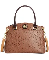 Giani Bernini Faux Ostrich Mini Satchel, Created for Macy's