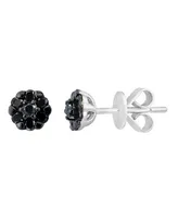 Lali Jewels Black Diamond (3/8 ct. t.w.) Earring in 14K White Gold