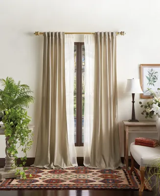 Martha Stewart Naples Backtab Chenille Curtain Panel, 37" x 95", Created For Macy's