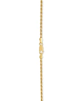 Rope Link 22" Chain Necklace in 18k Gold-Plated Sterling Silver