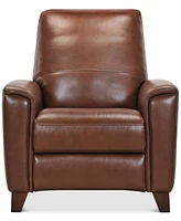 Brayna 35" Classic Leather Pushback Recliner, Created for Macy's