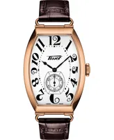 Tissot Unisex Swiss Automatic Heritage Porto Brown Leather Strap Watch 42mm