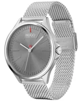 Hugo Boss Men's #Smash Stainless Steel Mesh Bracelet Watch 43mm