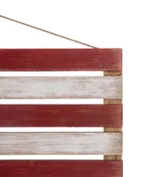 Glitzhome 41.93"L Wooden Patriotic National Flag Wall Decor