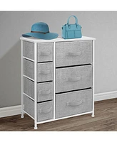 Sorbus Dresser with 7 Drawers - Storage Chest Organizer with Steel Frame, Wood Top, Handles