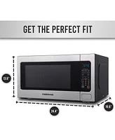 Farberware Professional FMO22ABTBKA 2.2 Cu. Ft. 1200-Watt Microwave Oven with Smart Sensor Cooking, Stainless Steel