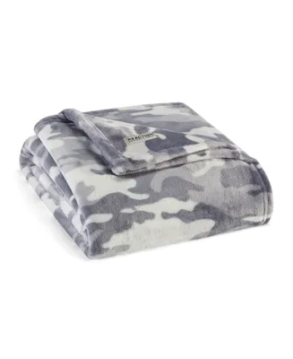 Kenneth Cole Reaction Blend Out Camouflage Ultra Soft Plush Throw