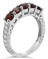 Garnet (1-1/2 ct. t.w.) Ring Sterling Silver (Also Available Peridot & White Topaz)