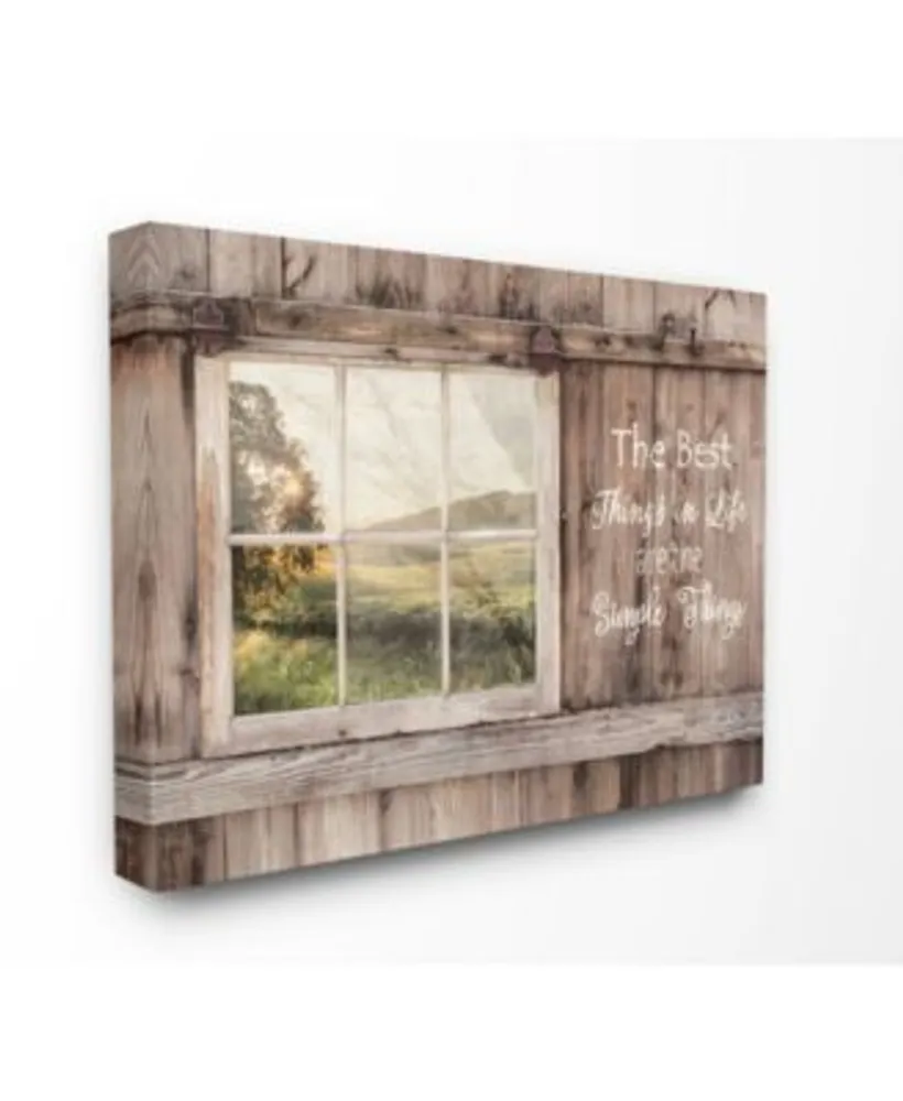 Stupell Industries Simple Things Rustic Barn Window Distressed Photograph Collection
