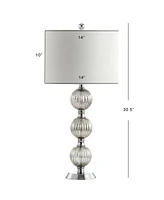 Rita 30.5" Silvered Orbs Glass, Led Table Lamp