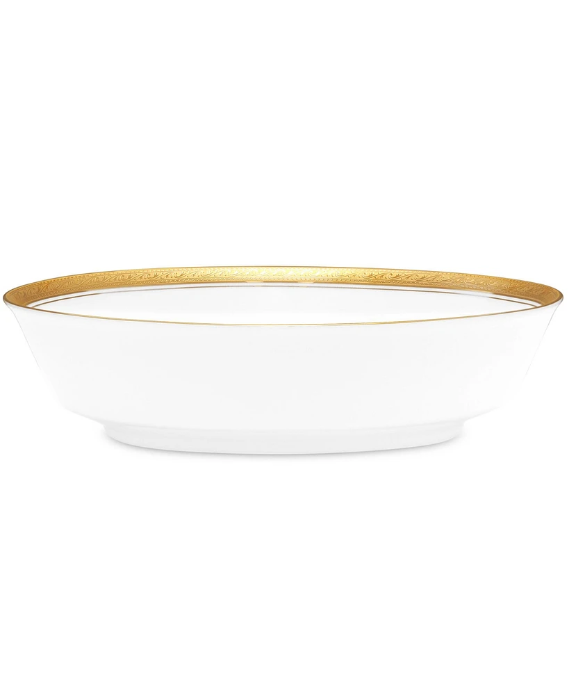 Noritake Crestwood Gold Oval Vegetable Bowl